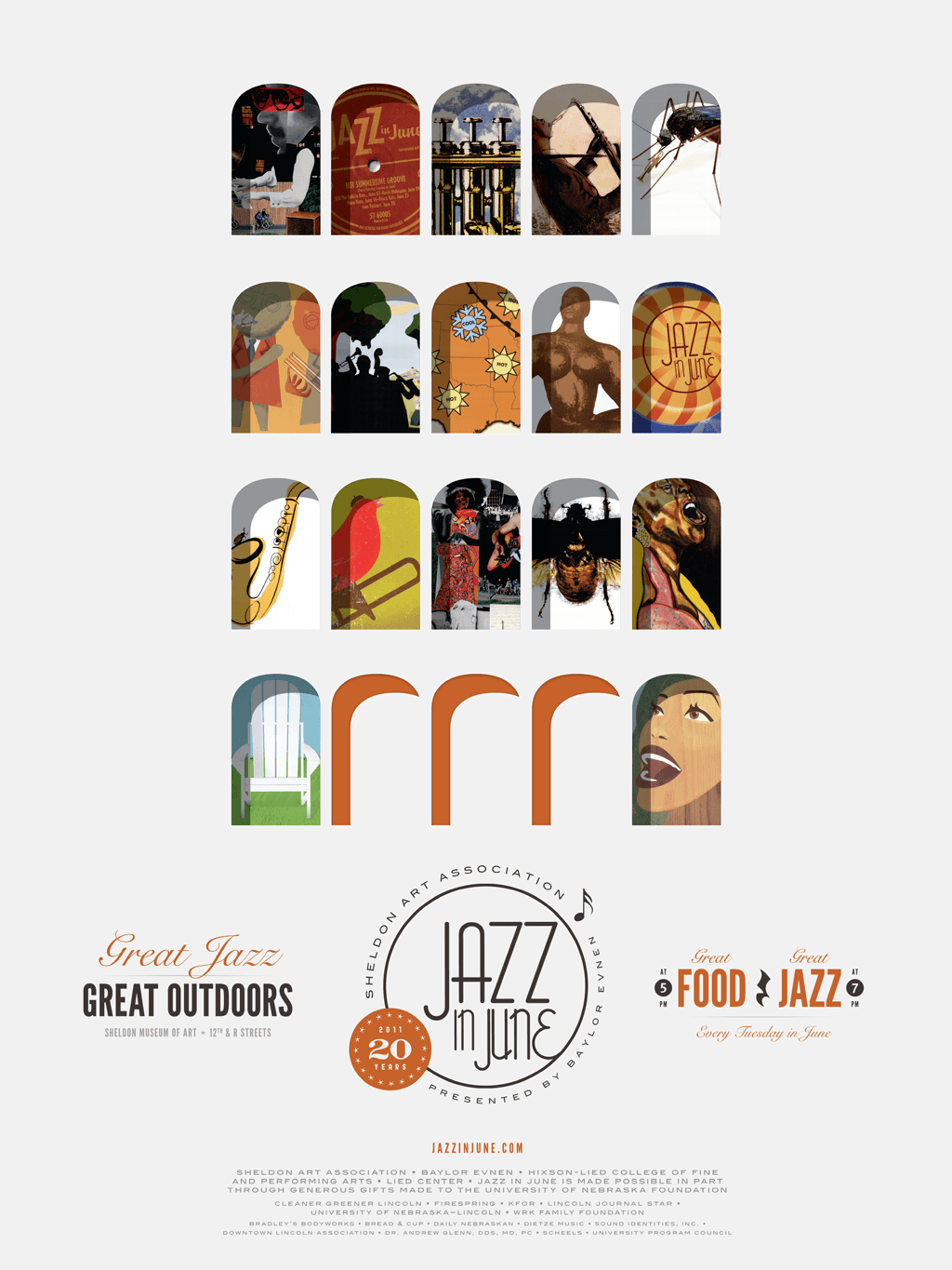 Jazz In June 20th Anniversary Poster